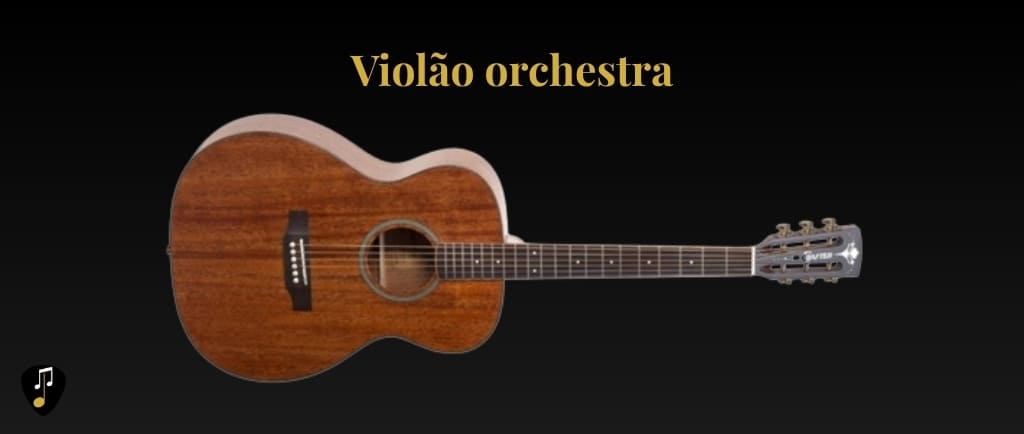 Tipos de violão modelo orchestra tocando com estilo