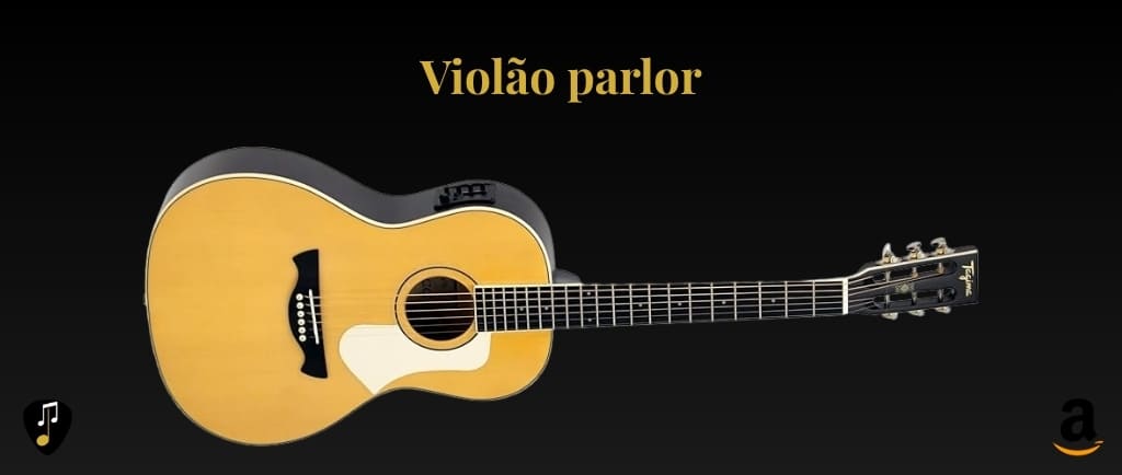 Tipos de violão modelo parlor tocando com estilo