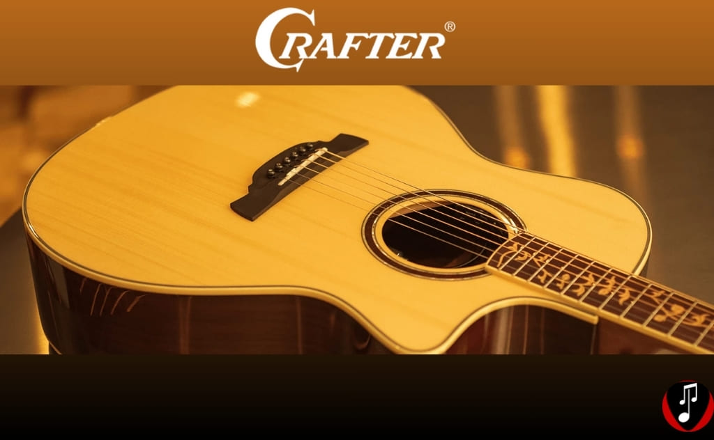 marca de violão crafter tocando com estilo