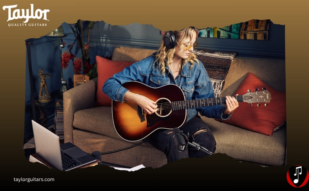 marca de violão taylor tocando com estilo